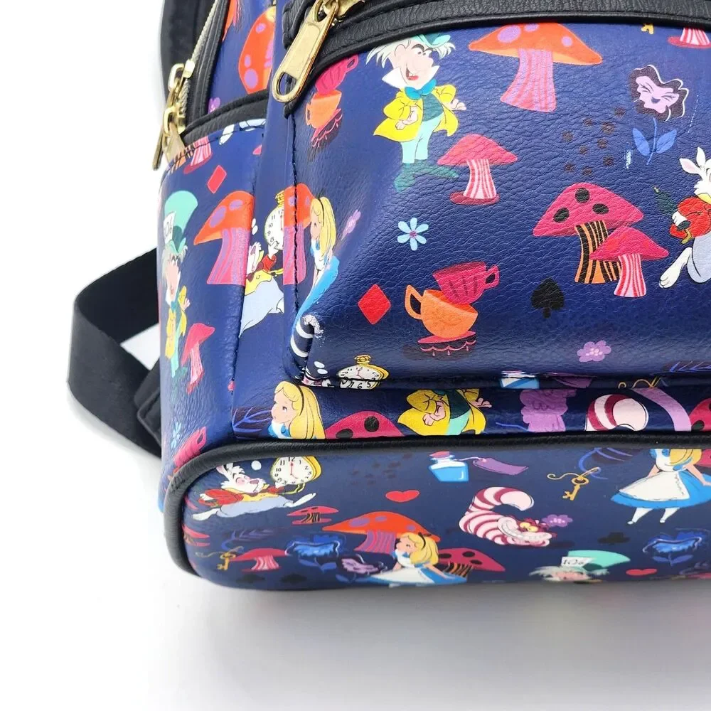 Loungefly Alice in Wonderland All Over Print Mini Backpack FYE Exclusive RARE